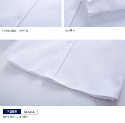 Girls Long Sleeve White School Uniform Shirt