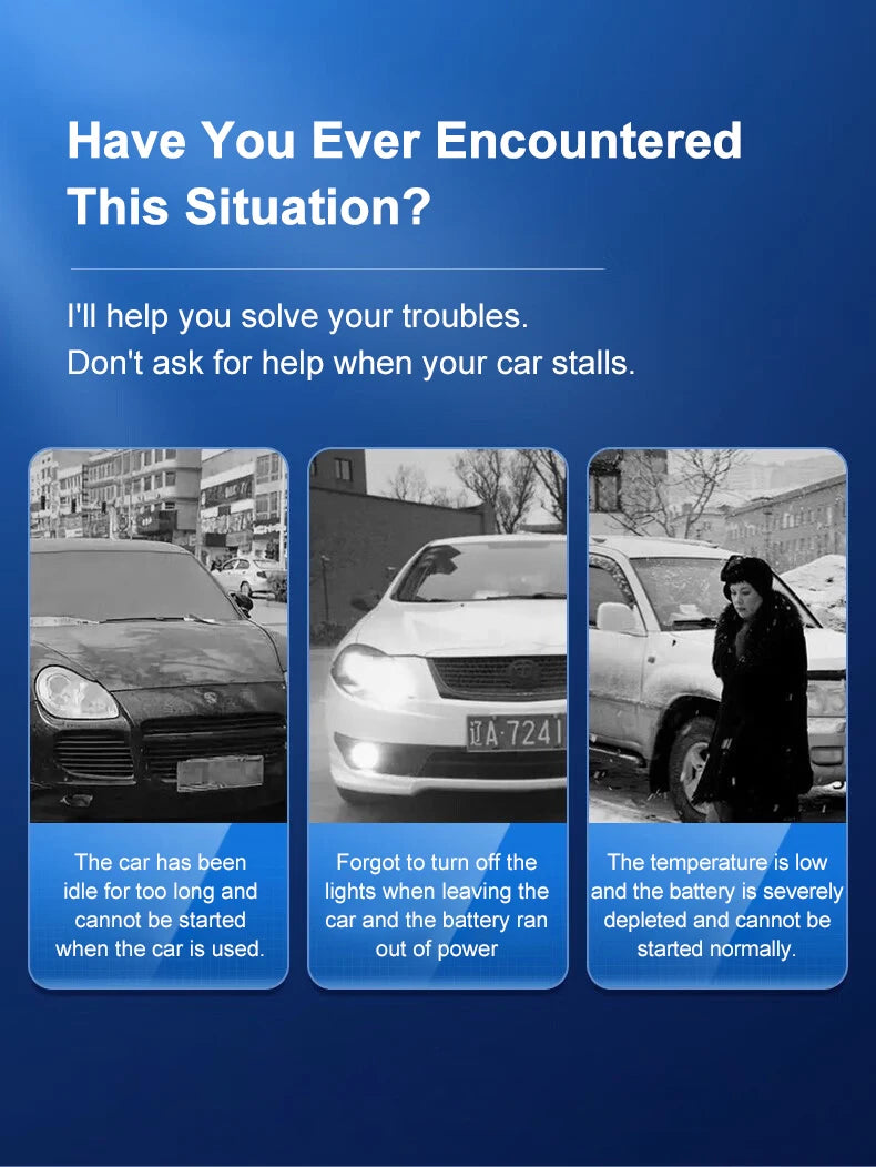 EAFC Car Jump Starter Power Bank Car Battery Starter 600A12V Auto Starting Device with LED Light For Auto Battery Booster Buster