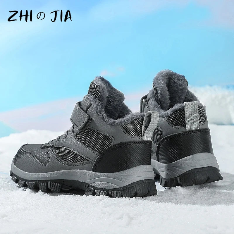 Crisluv Kids Plush Winter Snow Boots