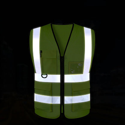 Safety High Visibility Vest Adjustable Security Vests Traffic Night Outdoor For Running Cycling Sports