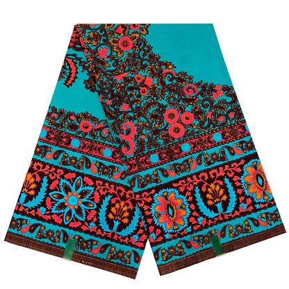 Popular Ankara Wax Fabric High Quality African Wax Print 100% Cotton Soft Pagne for Dresses Nepal