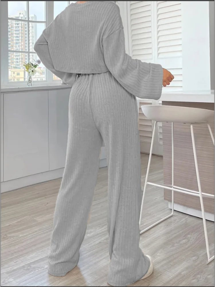 Crisluvᵀᴹ Women’s Casual Long Sleeve Top &amp; Fashion Pants Set