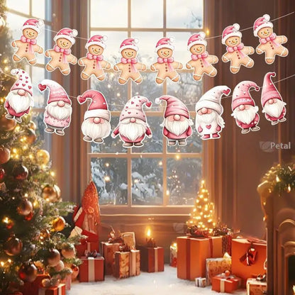 New Christmas Decorations, Flags, Banners, Pull Flowers, Christmas Party Supplies, Atmosphere Layout, Props, Decorations