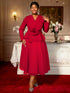 Crisluv Women’s A-Line V-Neck Dress