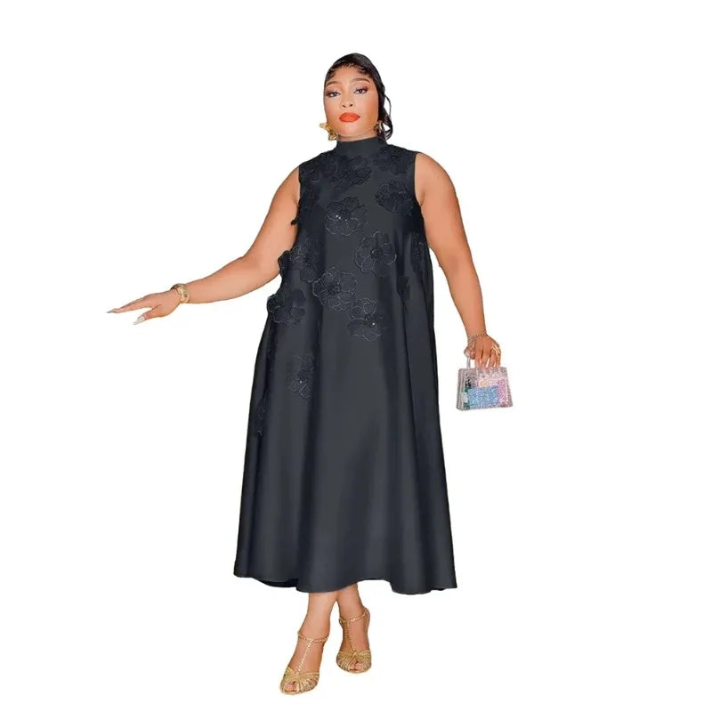 Crisluv Women’s 3D Flower Sleeveless Dress