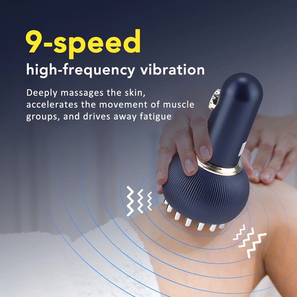 Electric Lymphatic Drainage Massager – Microcurrent Anti-Cellulite Body Brush