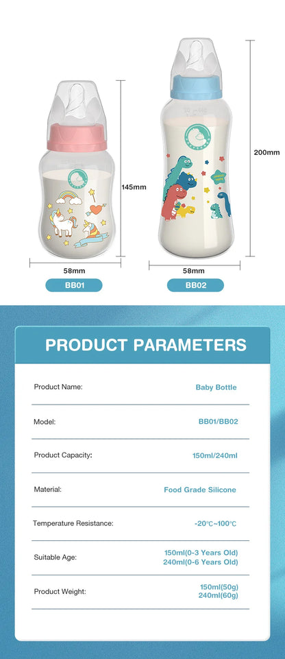 150240ML Baby PP Bottle with Gravity Ball &amp; Handle