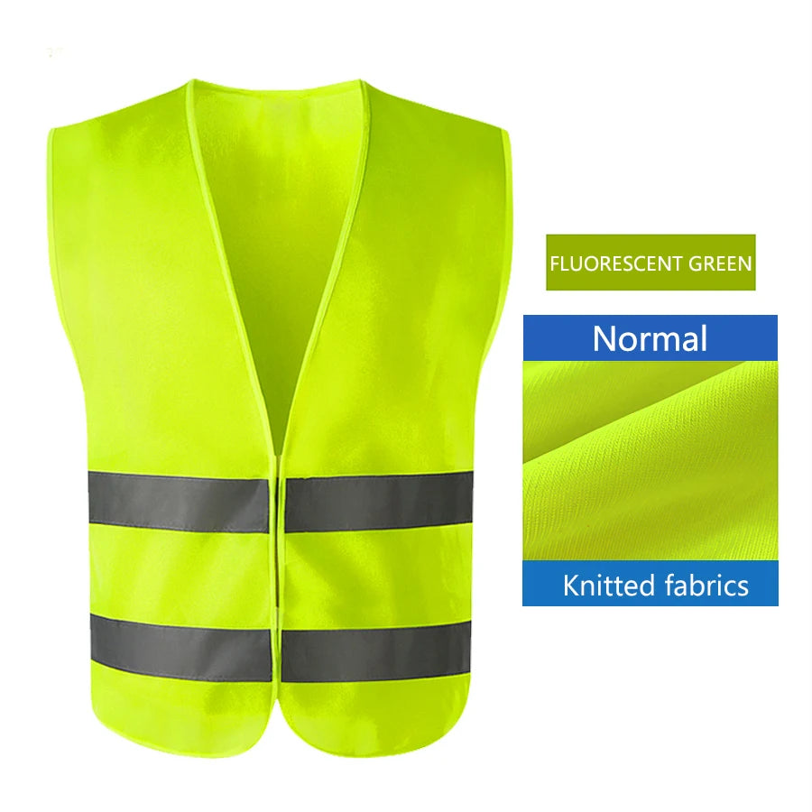 Safety High Visibility Vest Adjustable Security Vests Traffic Night Outdoor For Running Cycling Sports