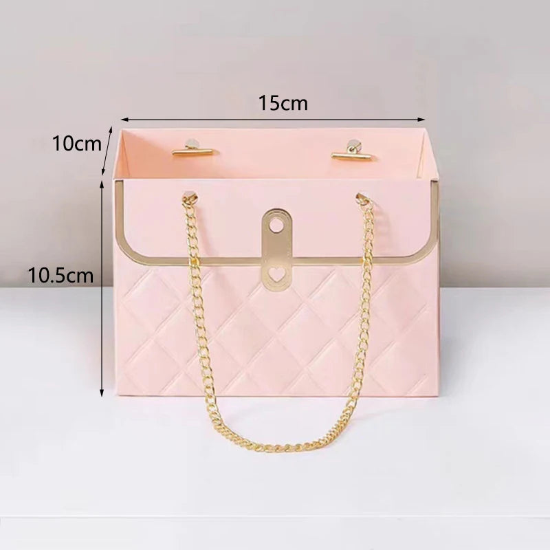 Flower Tote Bag Portable Foldable Long Lasting Universal Present Packing Rose Flower Box Party Gift Box Wedding Valentine&