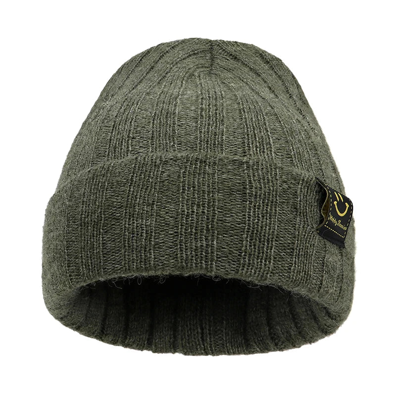 Autumn Winter Solid Color Baby Boys Girls Hat Knitted Soft Kids Beanie Cap For 0-6 Month Newborn Toddler Windproof Warm Hat 2025