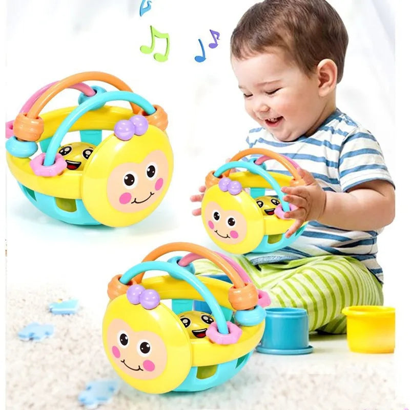 Baby Soft Teething Sensory Rattle Ball Toy