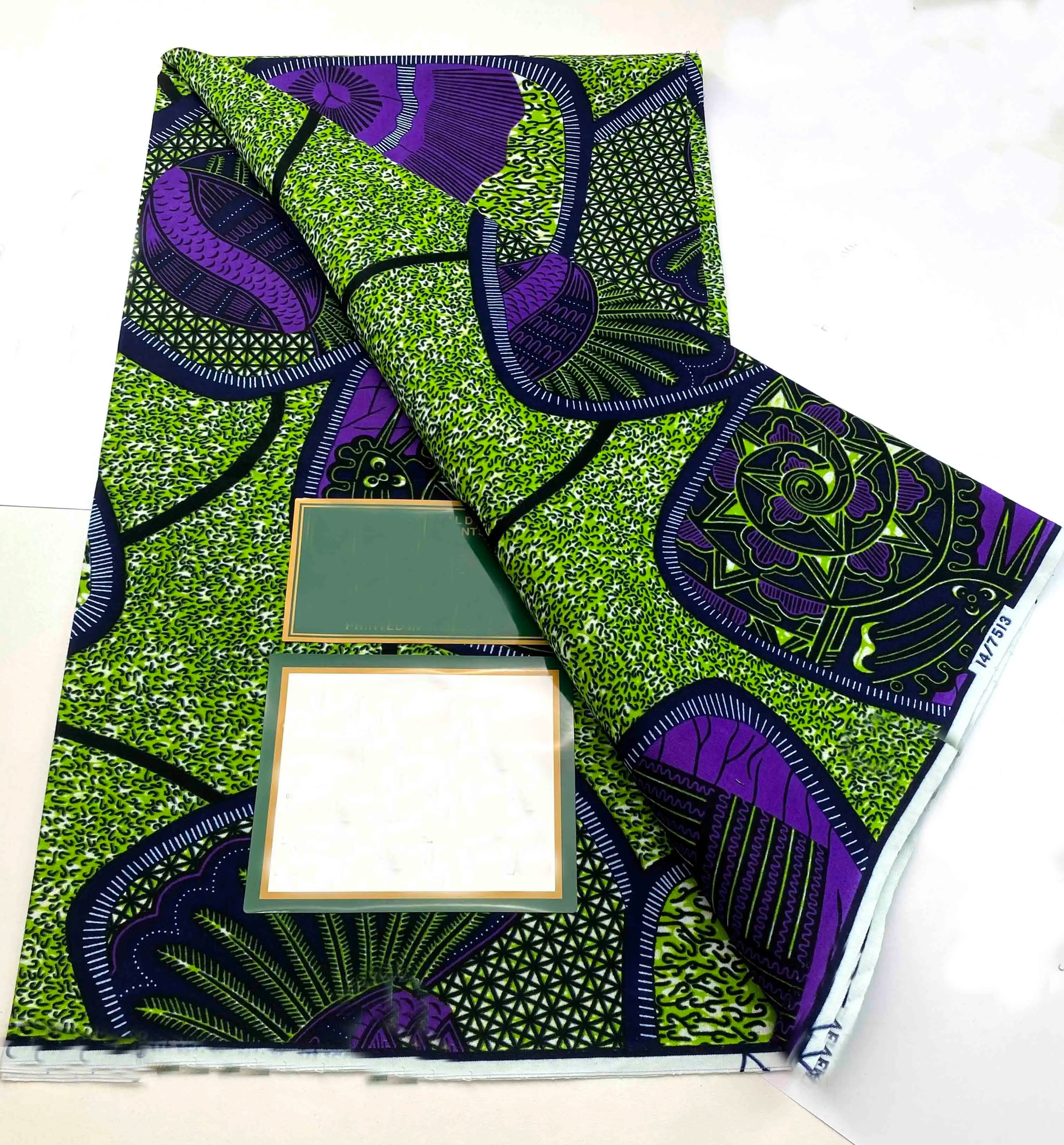 100% Cotton Batik Nigeria Women Style Ankara Wax Fabric Soft Pagne 2025 New Guaranteed Veritable African Real Wax Prints Fabric