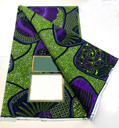 100% Cotton Batik Nigeria Women Style Ankara Wax Fabric Soft Pagne 2025 New Guaranteed Veritable African Real Wax Prints Fabric