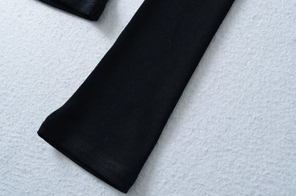 Crisluvᵀᴹ Women’s Y2K Lace-Up V-Neck Cropped Long Sleeve Top