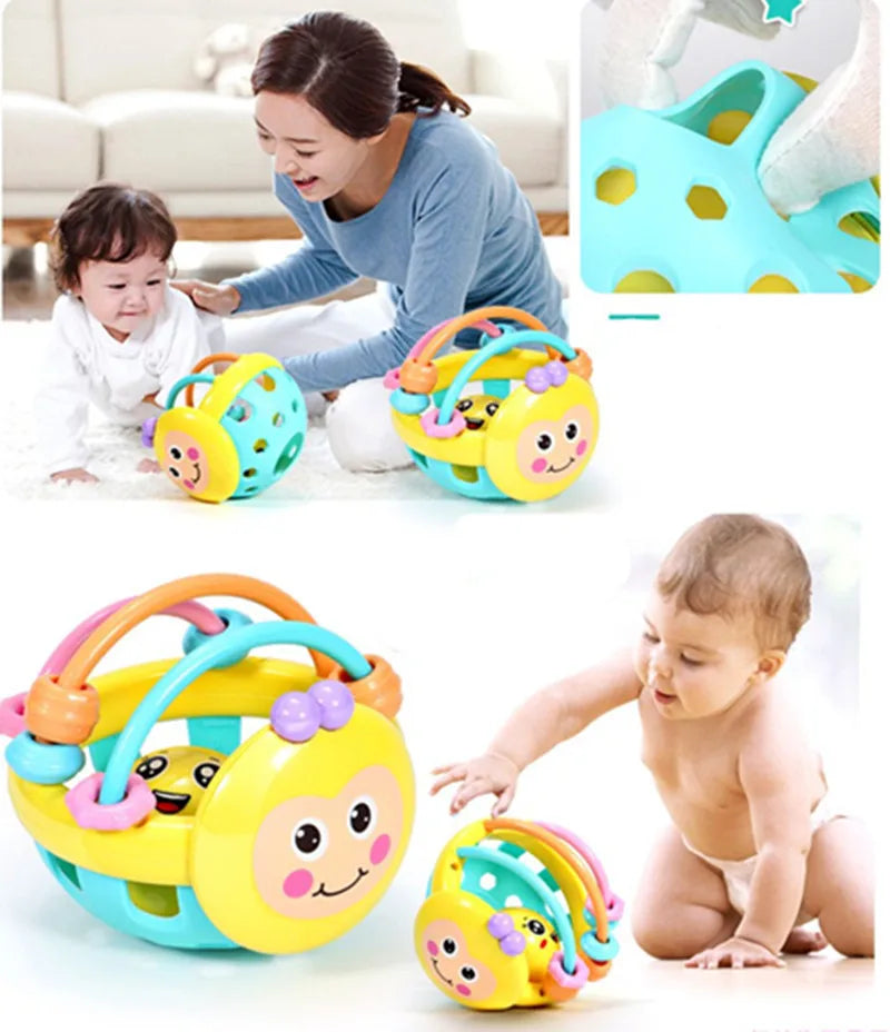 Baby Soft Teething Sensory Rattle Ball Toy