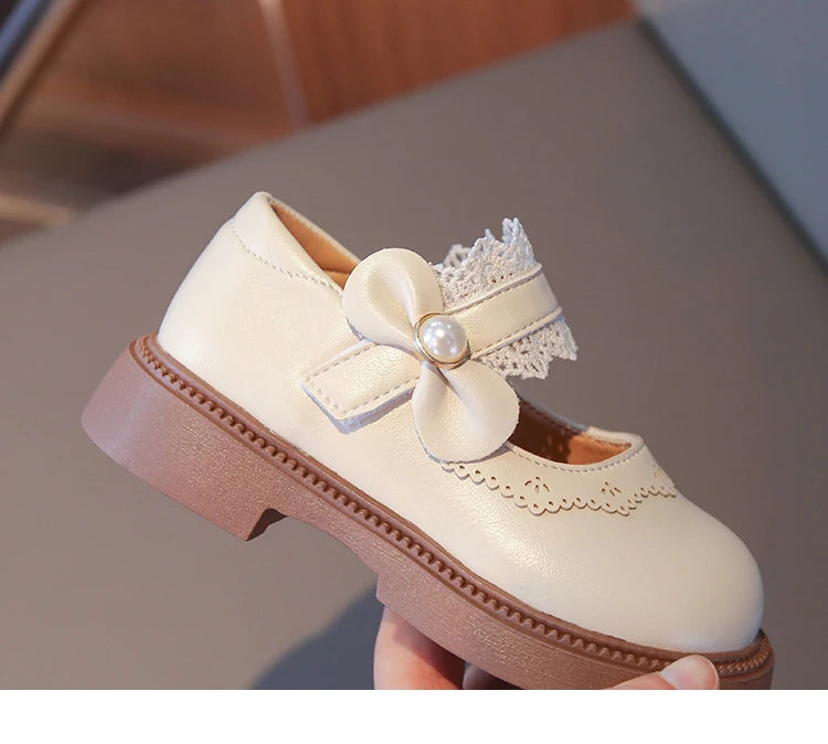 Girls Fashion Leather Flats – Soft Sole
