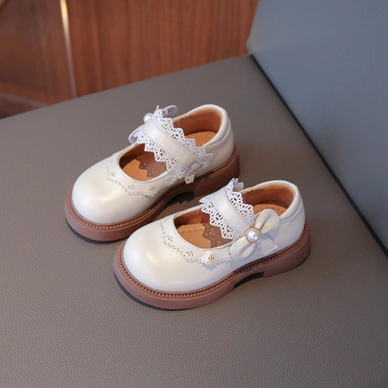 Girls Fashion Leather Flats – Soft Sole