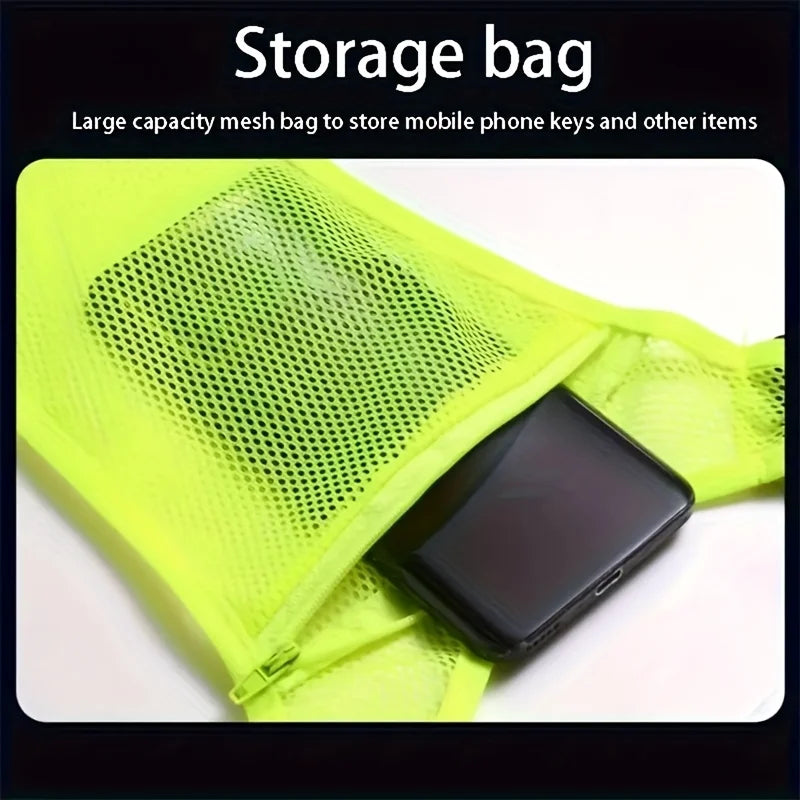 1Pc High Visibility Reflective Adjustable Vest for Running and Night Riding - Stay Safe and Visible in Low Light Conditions