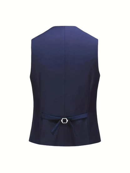 Men’s 3-Piece Suit Set – Jacket, Vest &amp; Pants for Weddings &amp; Formal Events