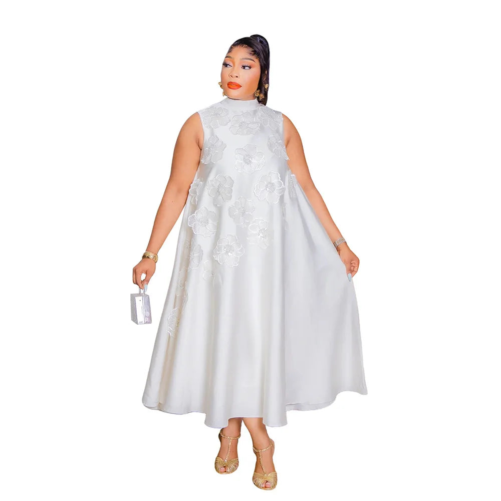 Crisluv Women’s 3D Flower Sleeveless Dress