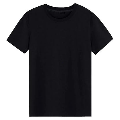 Wholesale Drop-Ship 100% Cotton Summer Soft Slim Short Sleeve T-Shirt Men Plain Tee Standard Blank T Shirt Ins Tees Top