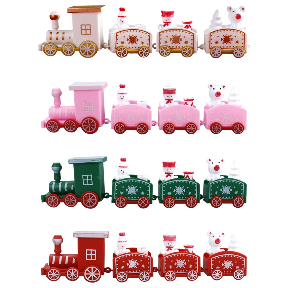 Christmas Train Merry Christmas Decorations For Home 2024 Cristmas Ornament Xmas Navidad Noel Gifts Happy New Year 2025 Gifts