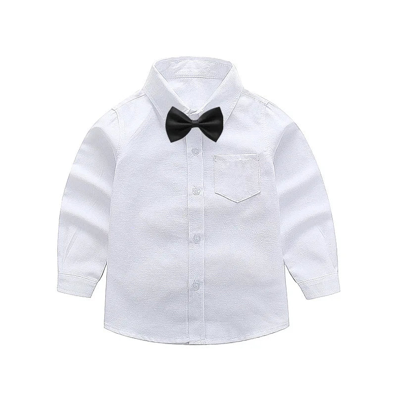 Girls Long Sleeve White School Uniform Shirt