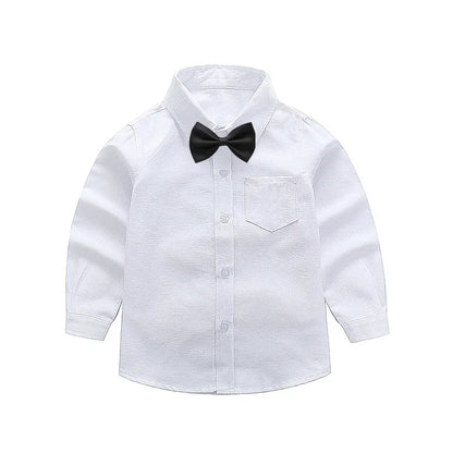 Girls Long Sleeve White School Uniform Shirt