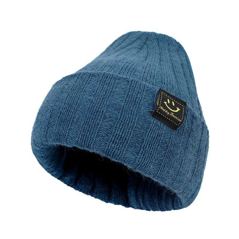 Autumn Winter Solid Color Baby Boys Girls Hat Knitted Soft Kids Beanie Cap For 0-6 Month Newborn Toddler Windproof Warm Hat 2025