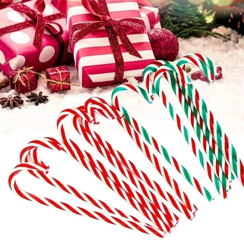 Christmas Decorations Christmas Tree Ornaments Christmas Candy Canes Red and White Canes, Holiday Scene Decorations
