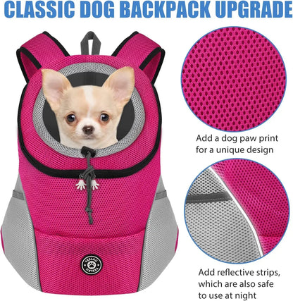 Crisluvᵀᴹ Double-Shoulder Pet Carrier Backpack – Breathable Travel Dog Bag