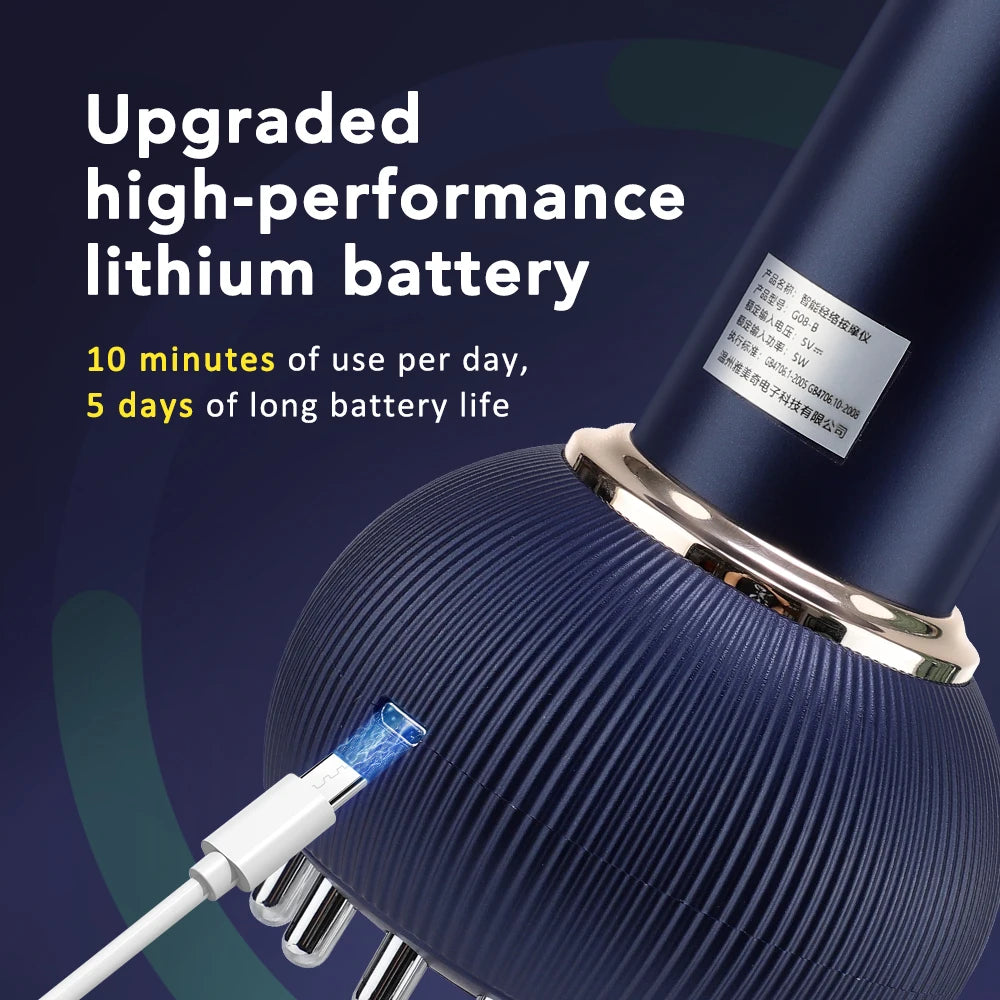 Electric Lymphatic Drainage Massager – Microcurrent Anti-Cellulite Body Brush