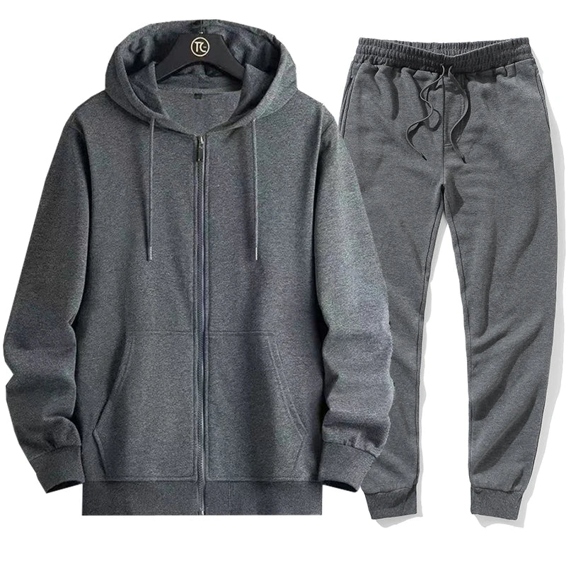 Trendy Zipper Hoodie Set - Perfect for Casual Wear &amp; Travel