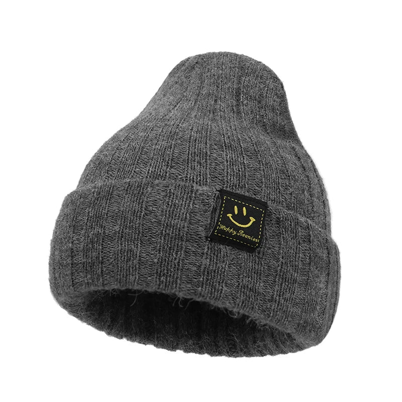 Autumn Winter Solid Color Baby Boys Girls Hat Knitted Soft Kids Beanie Cap For 0-6 Month Newborn Toddler Windproof Warm Hat 2025