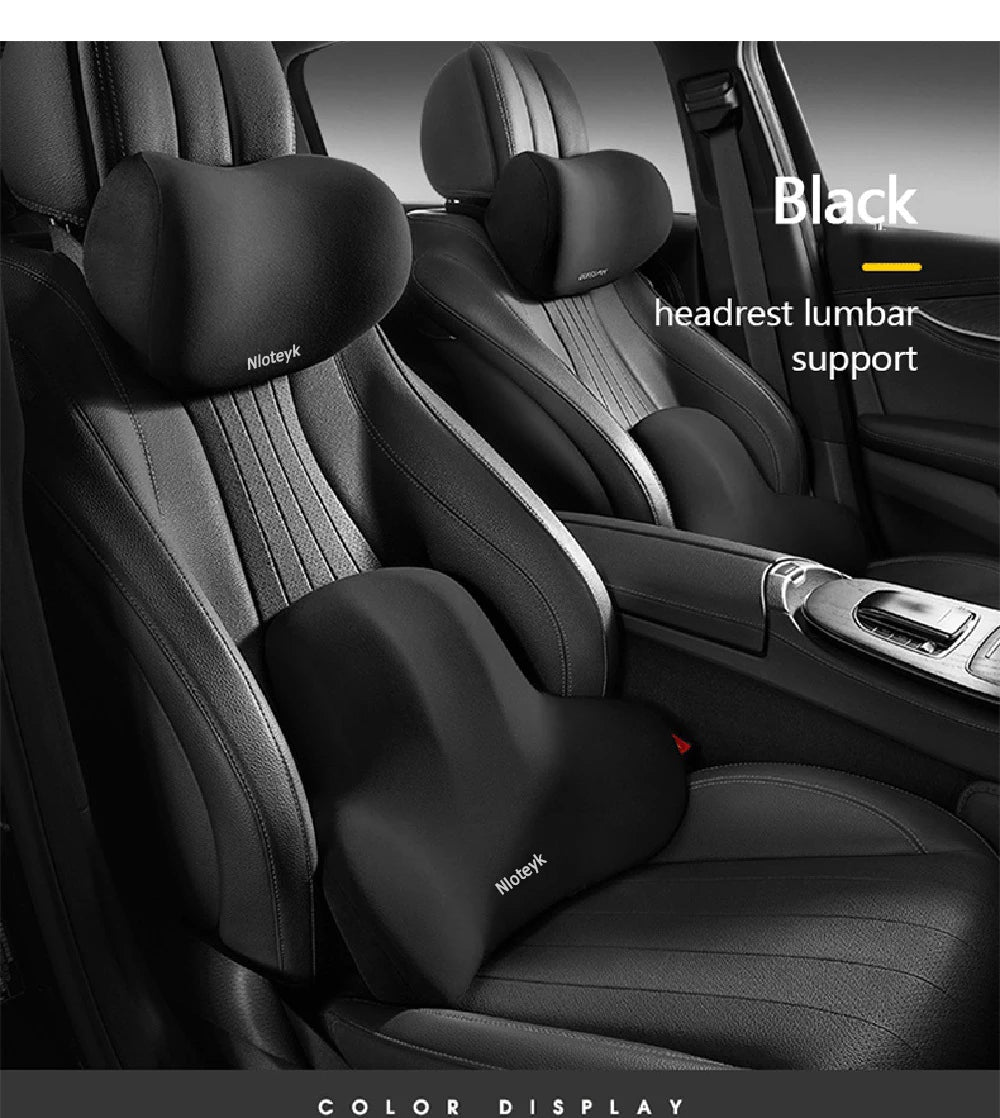Crisluvᵀᴹ Memory Foam Car Neck Pillow – Headrest &amp; Back Support