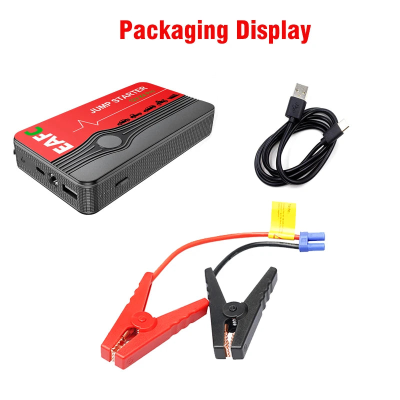 EAFC 12V Car Jump Start 600A-2000A Car Battery Starter Booster Auto Starting Device Emergency Start Portable Power Bank