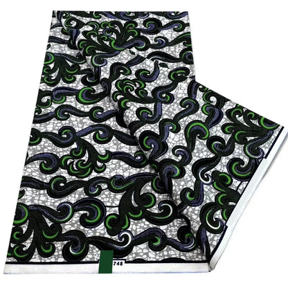 100% Cotton Batik Nigeria Women Style Ankara Wax Fabric Soft Pagne 2025 New Guaranteed Veritable African Real Wax Prints Fabric