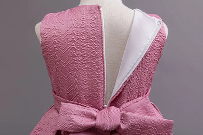 HETISO Autumn/Winter Long Sleeve Girl Party Dress Elegant Lace Christmas Formal Gown Gift with Bag for Kids Children 2-8Y